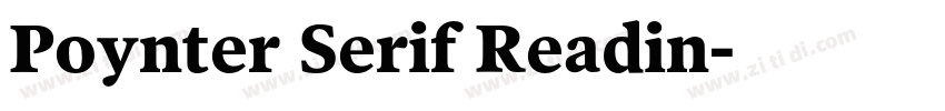 Poynter Serif Readin字体转换